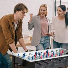 Homasis 48'' Competition Sized Wooden Soccer Foosball Table Home Recreation - Multicolor - View 2