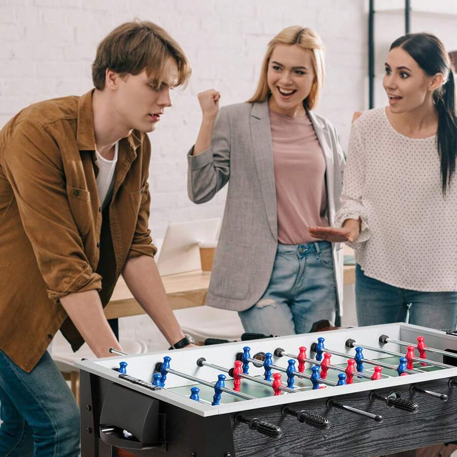 Homasis 48'' Competition Sized Wooden Soccer Foosball Table Home Recreation - Multicolor - View 1