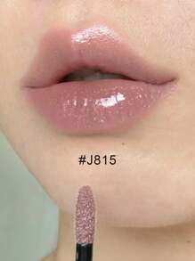 GIRLCULT Unreal Lip Gloss J815 Clear Shimmer, Lipstick, Diamond Shiny Glitter Lip Gloss, Natural Color, Plumping, Lasting, High Shine Moisturizing, Sparkly Chameleon Shimmery Finish, Long Wears,MLBB,GIFT - J815 Clear Shimmer - 查看 2