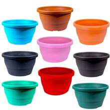 Venice Kit 30 Cm In Diameter And 20 Cm In Height: Great For Modern Floral Decoration, Indoors And Outdoors, In Weather-Resistant Material, Ideal For Larger Plants In Various Vibrant Colors! - 陶瓷 - 查看 3