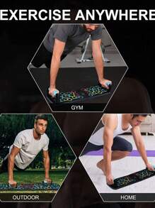 GPush Up Board Bars With Multifunctional Bands For Push-Ups And Home Workout - Multicolor - View 6