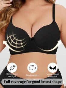 Plus Size Bra Underwired Underwear Push-Up Comfortable Underwear
