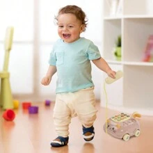 婴儿三合一音乐电话玩具幼儿互动学习玩具带灯光猫电话故事早教蒙特梭利礼物 - 彩色 - 查看 5