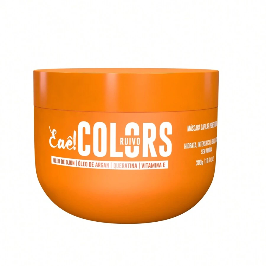 Treatment And Toning Mask 300g For Faded Hair In Various Colors Colors Eaê - Mực đỏ - Xem 1