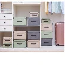 1 hộp đựng đồ gấp không dệt, để đựng quần áo, hộp đựng quần áo vải gia dụng, hộp đựng đồ chơi trẻ em tình yêu Valentine - Nhiều màu - Xem 1