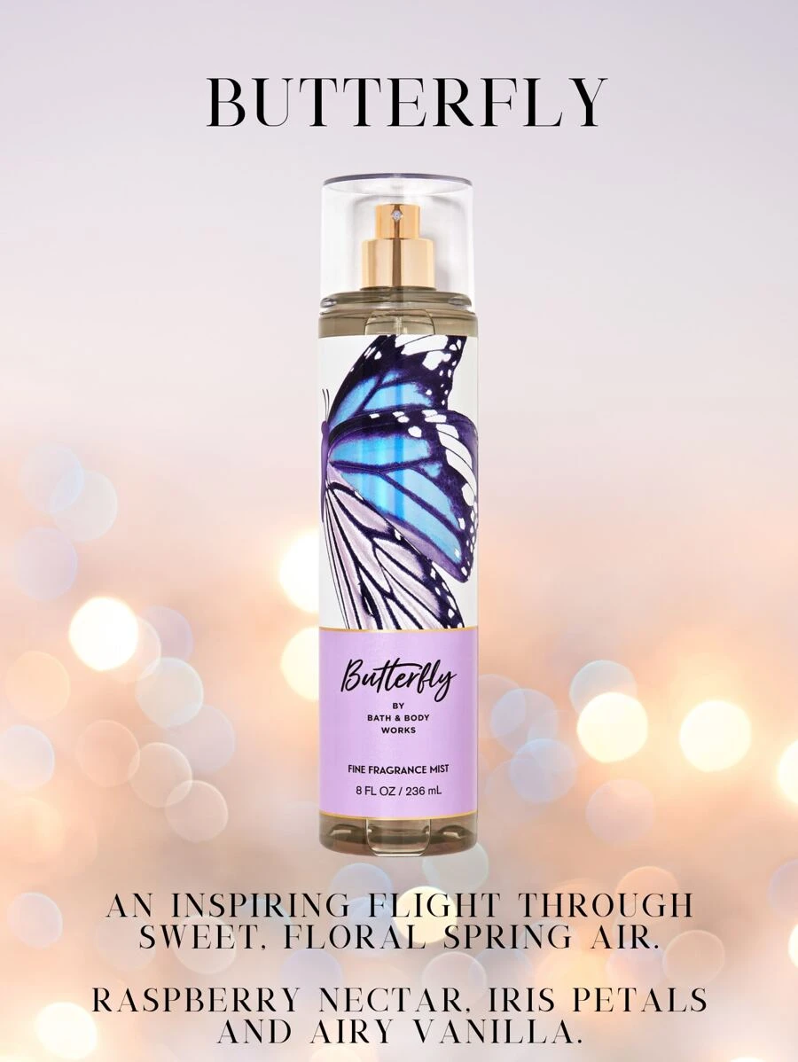 Bath And Body Works Body Spray Body Mist Fragrance - Butterfly - View 1