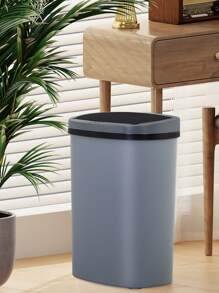 DOPINMIN 13 Gallon Trash Can Kitchen Trash Can Automatic Garbage Can With Lid Touch Free High-Capacity Motion Sensor For Home Kitchen Bedroom Bathroom Office Kitchen Waste Bin Wateproof Trash Bin - Xám - Xem 2