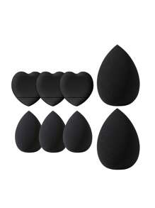 37/18/8件套化妆刷和化妆海绵工具套装组合。包含：18支化妆刷、3个化妆海绵、3个三角粉扑、3个指套粉扑、3个迷你化妆海绵、3个圆形散粉盒、1个SPA蝴蝶结发箍、2个腕带套装、1个睫毛夹。 - 黑色 - 查看 14