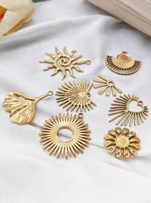 1pc Stainless Steel INS Style Classic Chic Versatile Hollow Pendant, DIY Jewelry Accessory - Hip Hop - View 4