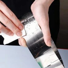 1 pieza Molde ajustable en forma de corazón de acero inoxidable para mousse, molde para hornear herramienta DIY