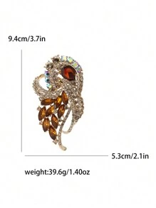 Luxury Crystal Brooch For Women Party Banquet Jewelry Gift Dress Skirt Accessory