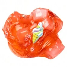 70ml 果冻立方体松脆蓬松史莱姆套装，带冰淇淋饰物 - 柔软不粘的水晶史莱姆，适合男孩女孩的工艺品感官可爱玩具生日派对礼物，适合孩子的圣诞礼物，Elmer's 胶水 - 彩色 - 查看 10