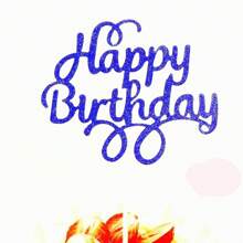 8 件生日快乐蛋糕装饰物、生日派对蛋糕装饰品和用品 - 彩色 - 查看 9