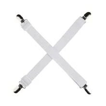 1 件弹性床单夹、汽车顶篷防雨罩、摩托车/三轮车绷带紧固件、防滑床单/桌布夹 - 白色 - 查看 2