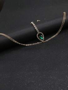 1 chiếc vòng cổ pha lê hình giọt nước thời trang, phụ kiện trang sức cơ thể gợi cảm cho phụ nữ - Nhiều màu - Xem 5