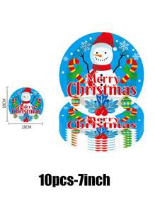 Bộ 68 món, Làm từ vật liệu, Bao gồm đĩa giấy dùng một lần, Đĩa giấy chủ đề Người tuyết xanh Giáng sinh, Đĩa giấy 7 inch, Bìa cứng 9 inch, Đĩa tiệc dùng một lần, Vật liệu, Đĩa giấy, Phụ kiện tiệc, Đồ trang trí tiệc, Đĩa tráng miệng, Dùng cho tiệc, Tụ tập, Tiệc nướng, Dã ngoại, Cắm trại, Quà tặng của mẹ, Tiệc theo chủ đề sinh nhật và Bộ dao kéo, Đĩa, Khăn giấy, Cốc giấy, Đồ trang trí nhà cửa, Đồ dùng ngày lễ, Quà tặng trẻ em, Đĩa giấy dùng một lần - Nhiều màu - Xem 12