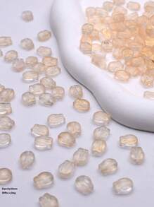 Gói đơn 30 chiếc/túi Hỗn hợp màu sắc Gradient màu hoa tulip lá hạt rời hạt thủy tinh hạt không gian để làm đồ trang sức vòng tay hoa tai tự làm - hoa tulip - Xem 21
