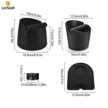 Bộ 3 hộp gõ cà phê Espresso & thảm nén cà phê silicon và bộ phân phối cà phê, hộp gõ cà phê có thanh gõ có thể tháo rời và đế chống trượt, dụng cụ cân bằng phân phối cà phê Espresso tương thích với bộ lọc Portafilter 51/53/58mm, bộ phụ kiện máy pha cà phê Espresso đa chức năng cho gia đình, văn phòng, quán cà phê, nhà bếp, tiệm bánh và phòng trà - Nhiều màu - Xem 2