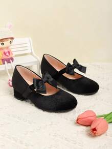 1 Pair New Fashion High Heeled Shoes For Little Girls, Suitable For Party, Wedding, Dance Performance, Outdoor Casual Wear, Fit For Autumn And Winter