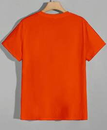 Nature Club T-Shirt 100% Cotton Streetwear Stylish Shirt - trái cam - Xem 2