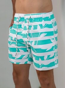 Tactel Shorts Thick Men's Mauricinho Adult Surf Beach Pool Quick Dry Gym Bermuda Summer - Green - View 2