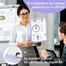 Caja Organizadora De Archivos A4, Colección y Organización de Papel A4 Carpeta de Bloc de Notas A4, Papel de Cartón , Tablero de Dibujo, Tablero de Archivo A4 - Morado - Ver 6