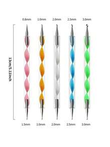 Bộ dụng cụ nặn đất sét DIY 2/3/4/5/11 chiếc, Bút in đất sét polymer & Cây lăn bột cho công việc thủ công - Nhiều màu - Xem 7