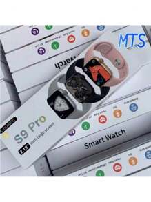 MTS Relogio Inteligente Smartwatch S9 Pro App Laxasfit Bluetooth 2024 O novo Envio Imediato - Preto - Visão 2