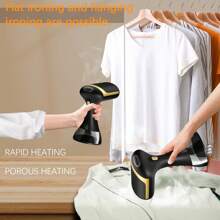 Máquina de planchar de ropa de mano, pequeña máquina de planchar a vapor para el hogar, plancha eléctrica, planchado de ropa, portátil, buen almacenamiento