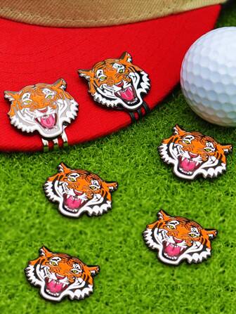 Marcador de bola de golf con clip para gorra - Diseño universal de aleación de zinc magnético apto para todos los golfistas - Ideal para Pascua, Acción de Gracias, Navidad, Halloween, Año Nuevo y festivales