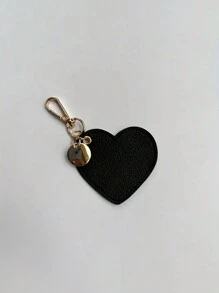 Customized Colorful Heart-Shaped Leather Keychain, Distinctive Car Pendant,Bag Charm Suitable For Daily Use As Accessory Decoration, Ideal Gift For Family And Friends