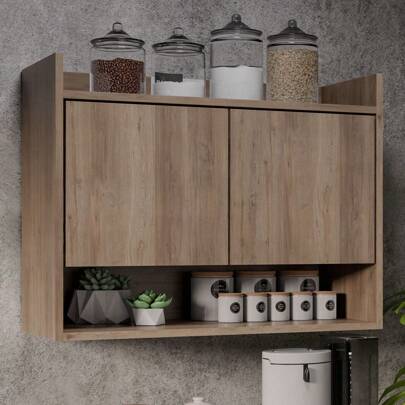 Armário Aéreo Cozinha Multiuso Cecília 70cm 02 Portas - SSX Multicoisas