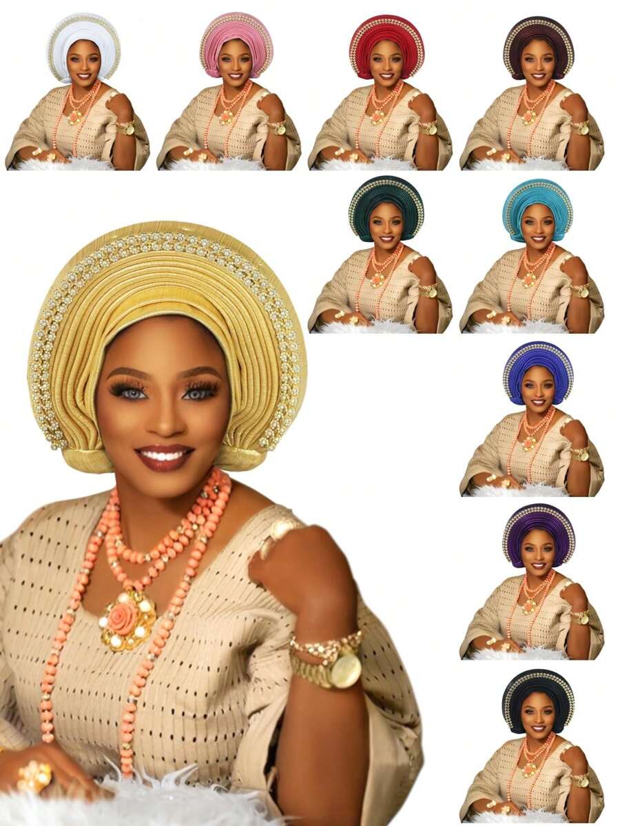 European And American Retro British Felt Headband Hat Women's Church Derby Headdress With Flowers Women's Soft Beret Elegant Beaded African Car Gel Headband, Hand Layered Shiny Fabric Headband, Bohemian Style Traditional Wedding And Party Special Occasions Headdress Hair Sleep Cap