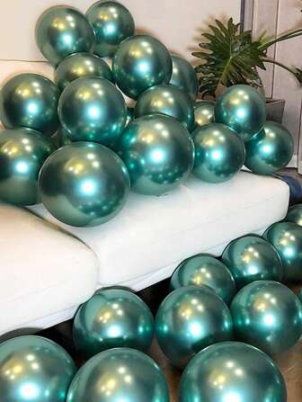 20 قطعة/50 قطعة بالون معدني مقاس 10 بوصة، ديكورات مثالية لحفلات الزفاف، أعياد الميلاد، التخرج، ، الميلاد، رأس السنة، الاحتفالات