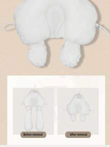 Almohada para bebé recién nacido, almohada para recién nacido de 0 a 12 meses, durmiente portátil y transpirable con funda de algodón 100%