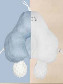 Almohada para bebé recién nacido, almohada para recién nacido de 0 a 12 meses, durmiente portátil y transpirable con funda de algodón 100%