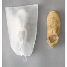 10pcs/Pack Portable Drawstring Non-Woven Fabric Shoe Storage Bag, Dust-Proof White Shoe Covers