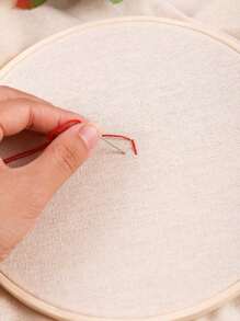 1pc Handmade Embroidery Fabric With Classic Designs,Plain DIY Fabric, Beige Simple Embroidered Sewing Cloth,Cross Stitch Eembroidery Fabric,Craft Grid,For Dressmaking And Home Embellishment,Beginners, Diy Home Decor,Linen-Like Fabric Cloth,Diy Doll Making And Other Crafts,Homemade Bag, Patchwork