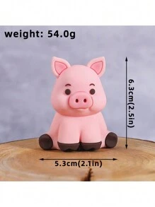 1pc Idyllic Farm Series Cake Decoration Ornament Pony Piggy Chick Duck Haystack Soft Rubber Doll Baking Cake Decoration Supplies