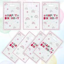 30 chiếc/50 chiếc/100 chiếc Túi quà phong cách Boho màu hồng có hình trái tim, Chúc mừng sinh nhật, Trái tim, Tiệc tắm, Hoạt hình, Dễ thương, Lãng mạn, Túi chống thấm nước, Túi đựng đồ trang sức, Túi xách quà tặng cho sinh nhật, ngày lễ, tụ họp, Quà tặng tiệc - Nhiều màu - Xem 1