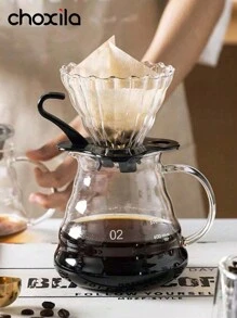 choxila 咖啡套装，15 件套带工具箱的咖啡滴滤套装，2 号手冲咖啡套装，V02 壶嘴咖啡套装，手冲咖啡配件套件，V02 咖啡套装包括咖啡滴滤器、咖啡服务器、咖啡过滤器、研磨机、咖啡托盘、咖啡杯、电子秤、咖啡勺、温度计、喷雾瓶、清洁布、咖啡垫、便携式咖啡收纳盒、滤纸和清洁刷。