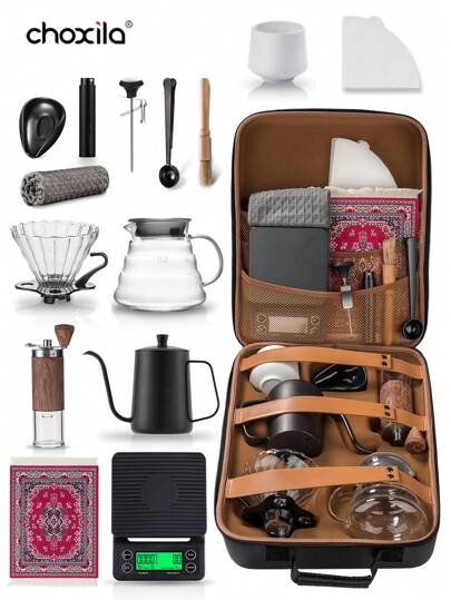 コーヒードリッパーセット ゼブラン 計量ドリップポット＆真空二重マグコーヒーメーカー