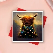 Christmas Card, Cute Christmas Card, Funny Holiday Greeting, Christmas Note Cards, Cute Xmas Card For Family Or Friends, Unique Christmas Card