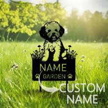 1pc Custom Belgian Malinois Metal Memorial Garden Stake Personalized Pet Grave Marker Name Sign Remembrance Stake Decor Dog Loss Christmas Gift,Custom Bichon Frise Dog Metal Memorial Garden Stake,Custom Biewer Terrier Metal Memorial Garden Stake - Black - View 5