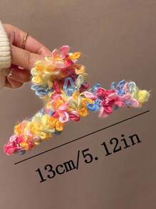1 chiếc kẹp tóc càng cua nữ nhiều màu sắc dễ thương, mềm mại, chất liệu nhung, cỡ lớn 15cm, nhẹ, phụ kiện tóc thời trang, thanh lịch, chất lượng cao, kiểu dáng tối giản, phù hợp cho các hoạt động hàng ngày, giải trí, tiệc tùng, đi làm, du lịch, buộc tóc, tóc đuôi ngựa, búi tóc, rửa mặt, trang điểm, phối đồ. Kẹp tóc càng cua, kẹp hàm, kẹp tóc, kẹp cài tóc, phụ kiện tóc mùa thu đông cho nữ, trang phục mùa hè. - Nhiều màu - Xem 3