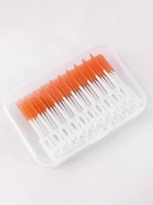 1 包 150 支牙间刷，便携式牙齿清洁牙缝刷，正畸软硅胶牙签牙线棒牙齿清洁工具 - 彩色 - 查看 4