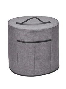 1pc Pressure Cooker Cover With Storage Bag, Made Of Waterproof Oxford Cloth + Aluminum Film, Dust-Proof And Water-Resistant, Easy To Store, Suitable For Kitchen Appliances (38*38.7cm) - Multicolor - View 3
