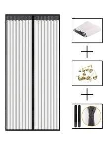 شبكة تحجيب الناموس المغناطيسية للصيف مع إغلاق آلي، شبكة الباب المخفية لحماية من الحشرات والذباب