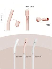 1 pieza/3 piezas Tapas de extensión de pajita de silicona para tumblers de 30 y 40 onzas, tapas superiores de pajita de silicona de 10 mm, cubiertas de pajita reutilizables, tapas antipolvo para pajitas, tapas simples para la punta de la pajita, accesorios para tazas