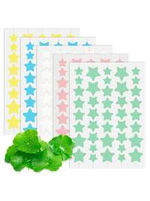 200 Parches para el acné, parches en forma de estrella decorativos para el rostro, calcomanías de estado de ánimo, a prueba de agua y sudor, decoraciones faciales para fiestas, ocultador de imperfecciones, parches para el acné, se envían al azar dos paquetes.